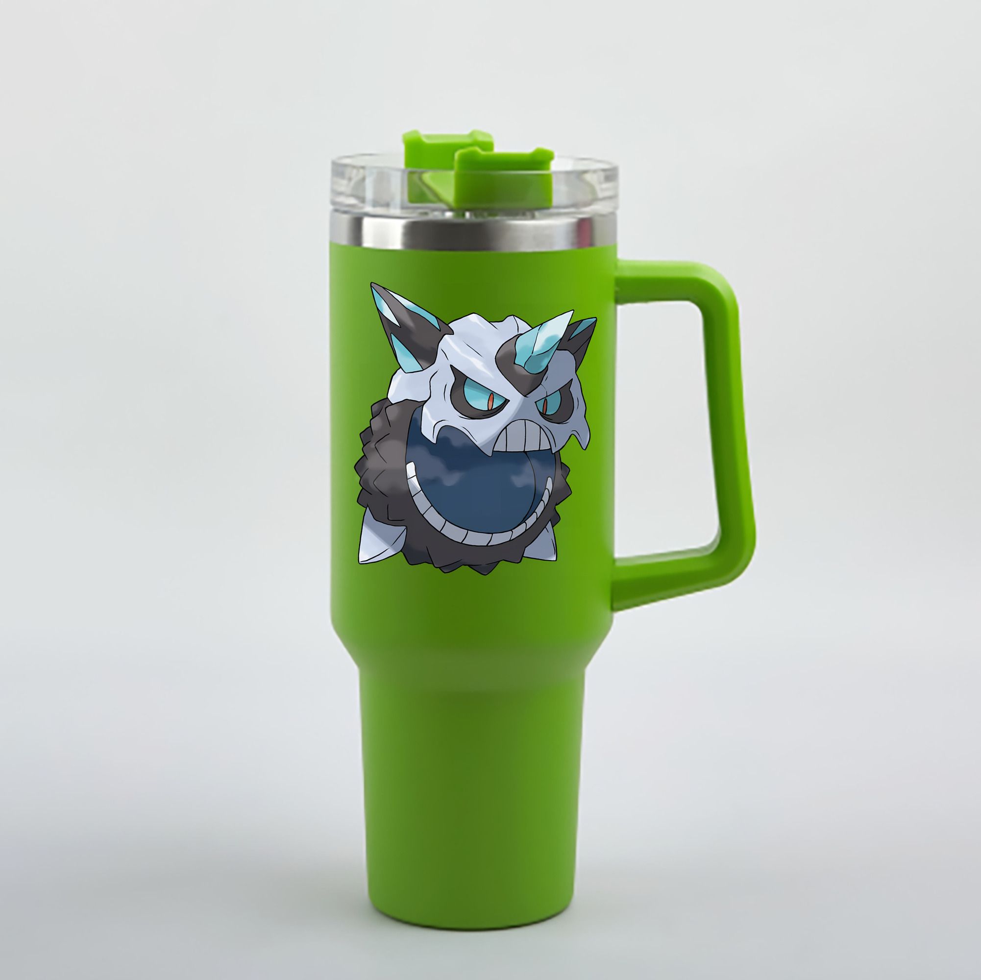 （画像用） ポケットモンスター Pokémon 1200mL車用タンブラー - クリスタルステッカー（プラスチックストロー付き）